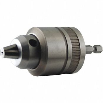 MAKITA Drill Chuck Keyless Steel 3/8 In 1/4 In, 14F028