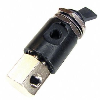 PNEUMADYNE INC Toggle Valve 3 Way NC Brass, 14F287