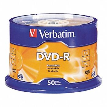 VERBATIM DVD-R Disc 4.70 GB 120 min 16x PK50, 14F850