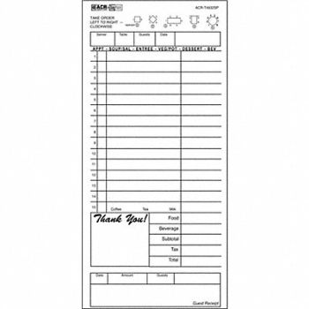 DAYMARK Guest Checks Receipts PK4, 14H118