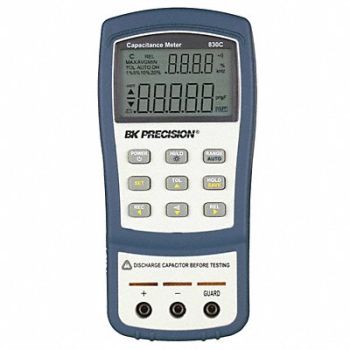 B K PRECISION Handheld Capacitance Meter LCD, 14H638