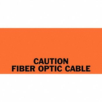 BRADY Fiber Optic Cable Labl 2 1/4 in H 5 in W, 14H737