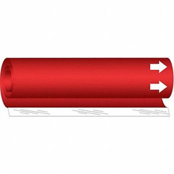 BRADY Pipe Marker 9 in H 8 in W, 24VD16