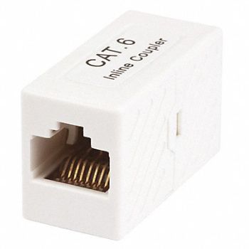 MONOPRICE CAT6 RJ45 Inline Coupler White, 14J358