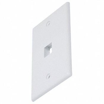 MONOPRICE WallPlate Blank Keystone 1 Hole White, 14J390