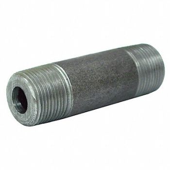 BECK Black Pipe Nipple Threaded 2x4 In, 14J820