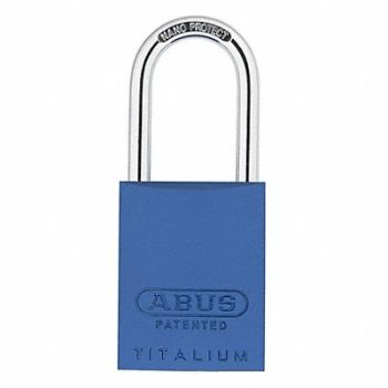 ABUS Keyed Padlock 29/32 in Rectangle Blue, 14J853