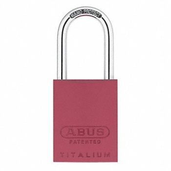 ABUS Keyed Padlock 29/32 in Rectangle Red, 14J854