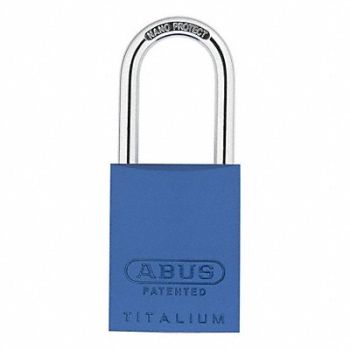 ABUS Keyed Padlock 29/32 in Rectangle Blue, 14J856