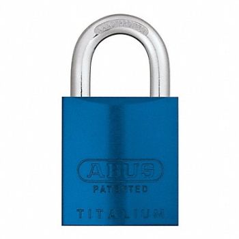 ABUS G3510 Keyed Padlock 29/32 in Rectangle Blue, 14J877
