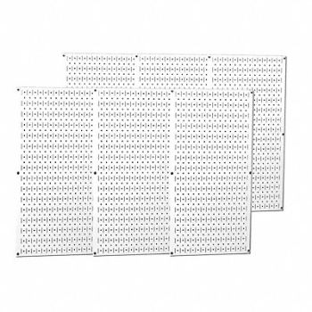 WALL CONTROL G0362 Pgbrd Panel 3/4 x32 x96 in Crcl Slttd, 14K272