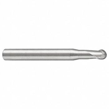 MICRO 100 Ball End Mill Single End 3.00mm Carbide, 14K383