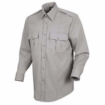 HORACE SMALL Deputy Deluxe Shirt Gray 17-1/2 in, 14N392