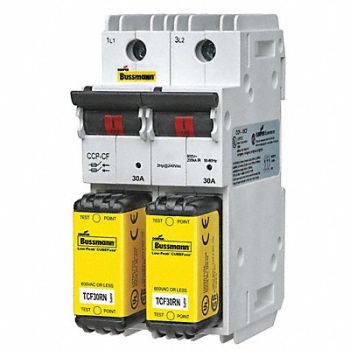 BUSSMANN Fuse Block 0 to 30A 600VAC, 14L609