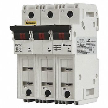 BUSSMANN Fuse Block 31 to 60A 600VAC, 14L613
