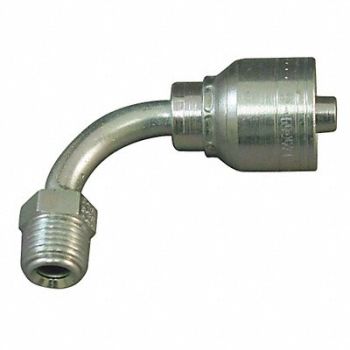 EATON AEROQUIP Crimp Fitting 90 Deg 3/8 ID 5/8 M, 14L765