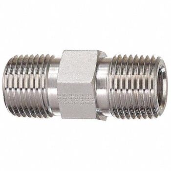 PARKER Hex Long Nipple 316 SS 1/2 in MNPT, 1DGA4