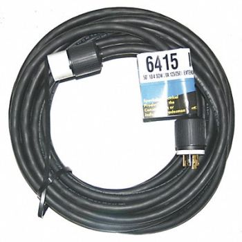 SOUTHWIRE Extension Cord 50ft 10Ga 30A SOW Blk, 14N229