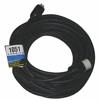 SOUTHWIRE Extension Cord 100ft 10Ga 30A SOW Blk, 14N243