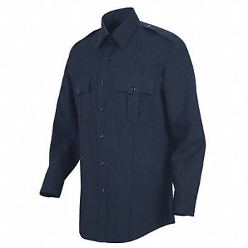 HORACE SMALL Deputy Deluxe Shirt Navy 15-1/2 in, 14N540