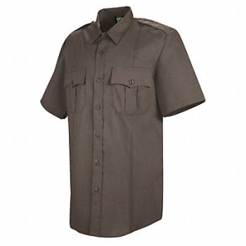 HORACE SMALL Deputy Deluxe Shirt SS Brown 20-1/2 in, 14N583