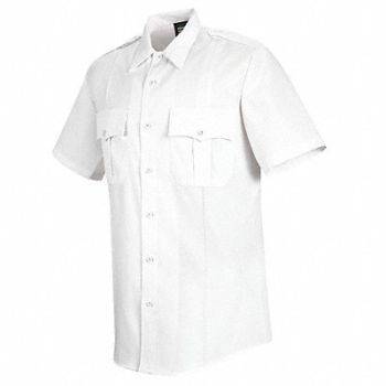 HORACE SMALL Deputy Deluxe Shirt SS White 20-1/2 in, 13U166