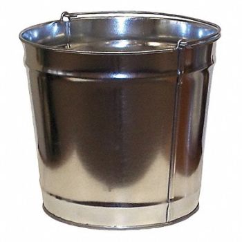 JUSTRITE Cigarette Receptacle 4 gal Silver, 14N878