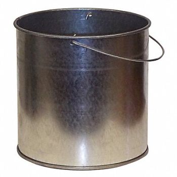 JUSTRITE Ash Pail 1 gal Silver, 38VY30