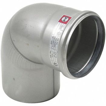 BLUCHER 90 Elbow SS 4 in Socket x Push Fit, 14N970