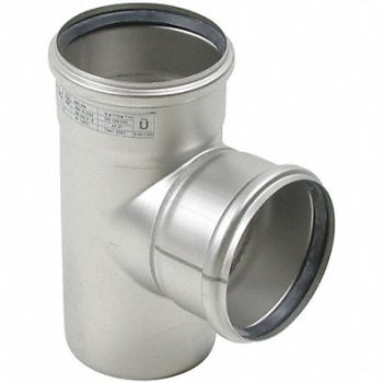 BLUCHER 90 Tee 316 SS 2 in Pipe Size 29 PSI, 14N974