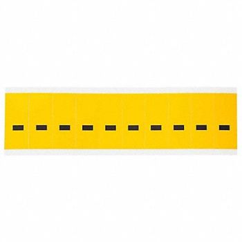 BRADY Numbers And Letters Dash 2-1/4In H PK10, 14R045