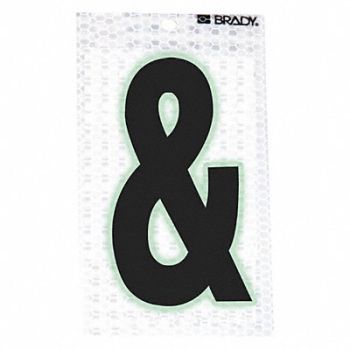 BRADY Reflective Symbol 2-3/8 in H PK10, 14R048