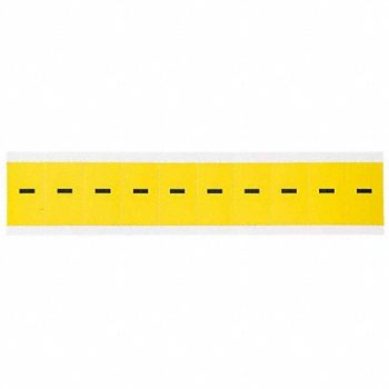BRADY Numbers And Letters Blk On Ylw Dash PK10, 14R059