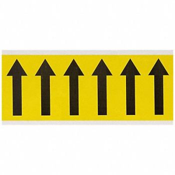 BRADY Numbers And Letters Arrow 3-1/2 in H, 14R060