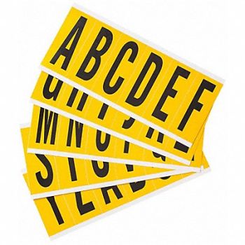 BRADY Numbers And Letters Kit A Thru Z PK25, 14R095