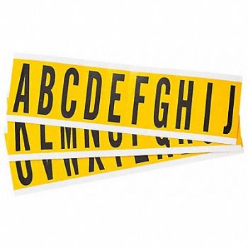 BRADY Numbers And Letters Kit A Thru Z PK25, 14R098