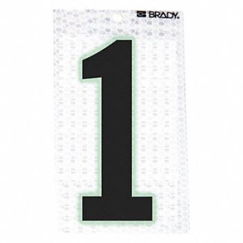 BRADY Ultra Reflective Numbers 1 PK10, 14R101