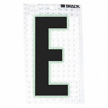 BRADY Ultra Reflective Letter E PK10, 14R114