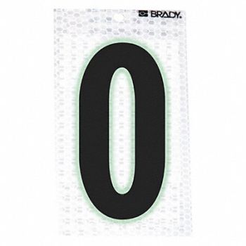 BRADY Ultra Reflective Letter O PK10, 14R124