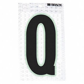 BRADY Ultra Reflective Letter Q PK10, 14R126