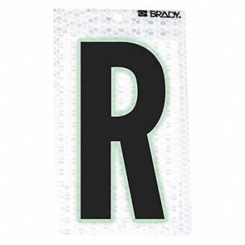 BRADY Letter Label Character R PK10, 14R127