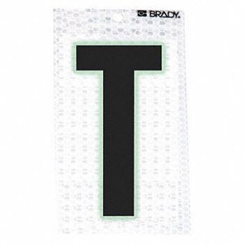 BRADY Letter Label Character T PK10, 14R129
