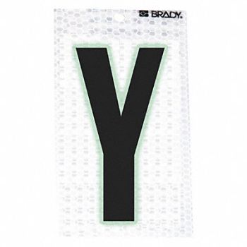 BRADY Ultra Reflective Letter Y PK10, 14R134