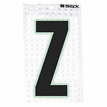 BRADY Ultra Reflective Letter Z PK10, 14R135