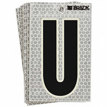 BRADY Letter Label Character U PK10, 14R166