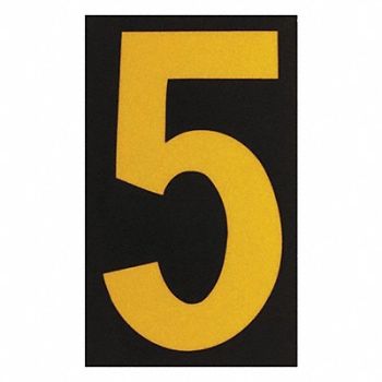 BRADY Reflective Numbers And Letters 5 PK25, 14R214