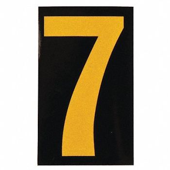 BRADY Reflective Numbers And Letters 7 PK25, 14R216