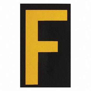 BRADY Reflective Numbers And Letters F PK25, 14R224
