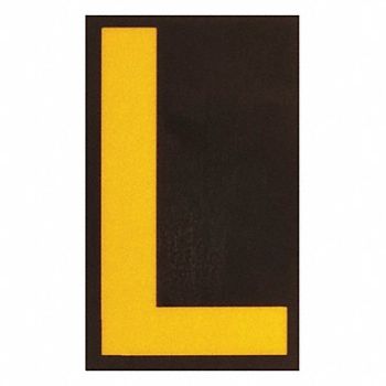 BRADY Reflective Numbers And Letters L PK25, 14R230