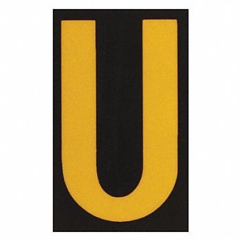 BRADY Reflective Numbers And Letters U PK25, 14R239